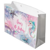 Onderzeese magische zeemeermin verjaardagsfeest groot cadeauzakje (Achterkant Gekanteld)
