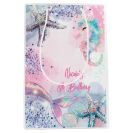 Onderzeese magische zeemeermin verjaardagsfeest medium cadeauzakje