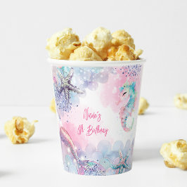 Onderzeese magische zeemeermin verjaardagsfeest papieren bekers