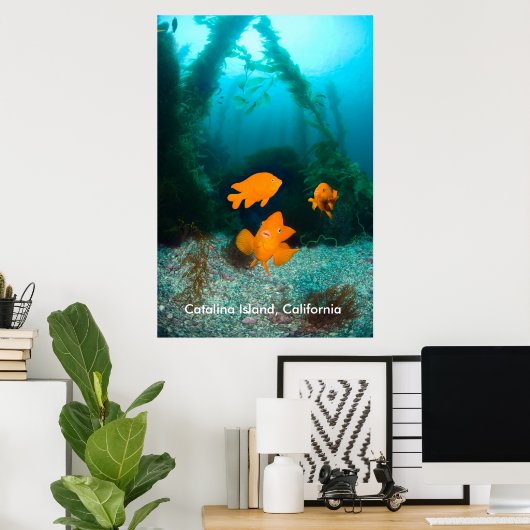 Onderzeese omgeving poster (Thuiskantoor)