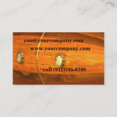 Onderzeese profielkaart sjabloon visitekaartje (Achterkant)