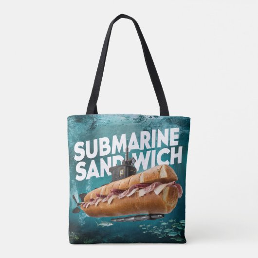onderzeese sandwich tote bag (Achterkant)