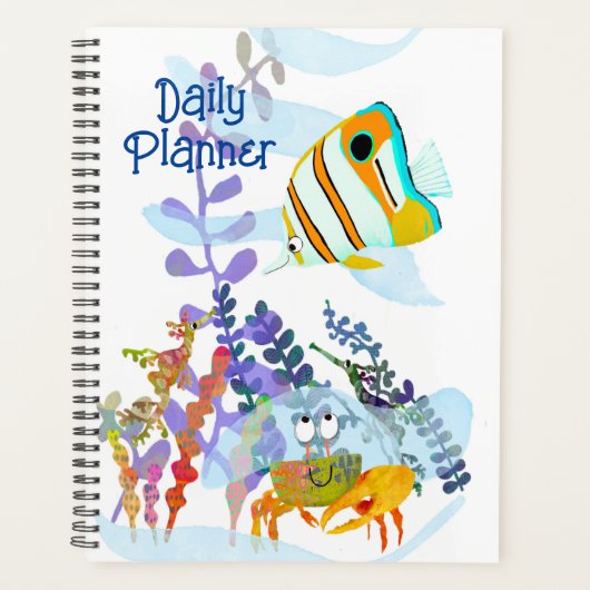 Onderzeese Schattigee Critters Dagelijkse Planner (Voorkant)