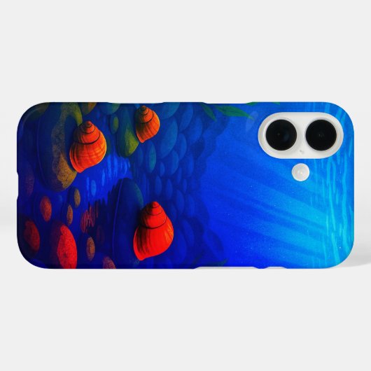 Onderzeese slak Case-Mate iPhone case (Achterkant (horizontaal))