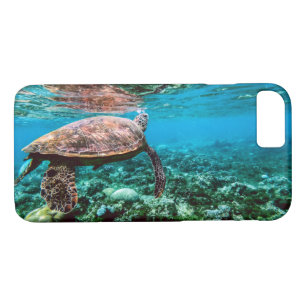 Onderzeese tropische Zee schildpad iPhone 8/7 Hoesje