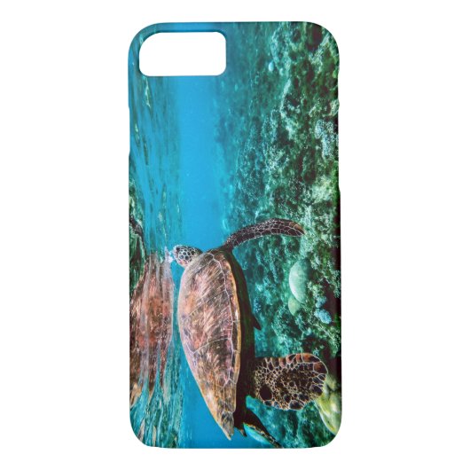 Onderzeese tropische Zee schildpad Case-Mate iPhone Case (Achterkant)