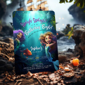 Onderzeese verjaardag Bash Oproep Alle Mermaids Kaart