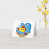 Onderzeese Viering Kaart (Gele Bloem)