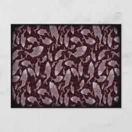 Onderzeese vispatronen briefkaart