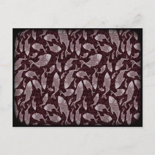 Onderzeese vispatronen briefkaart (Voorkant)