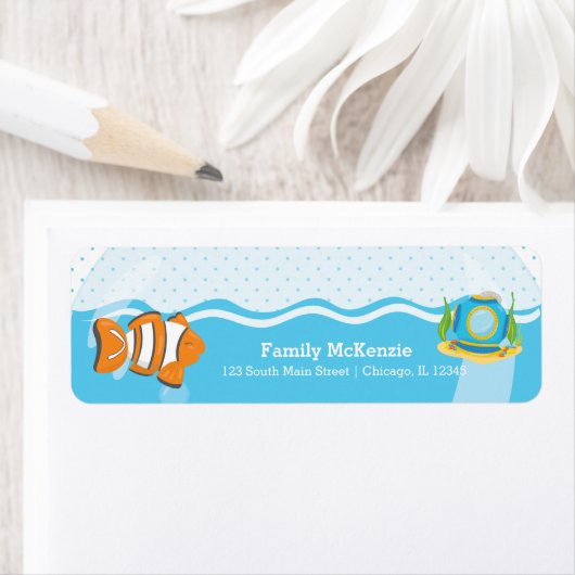 Onderzeese vissen etiket (Insitu)