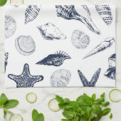 Onderzeese wezens theedoek (Gevouwen)