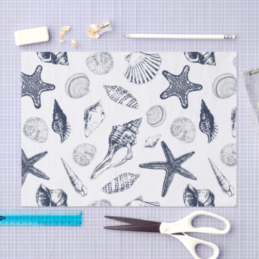 Onderzeese wezens tissuepapier (Craft)