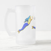 onderzeese zeemeermatten matglas bierpul (Links)