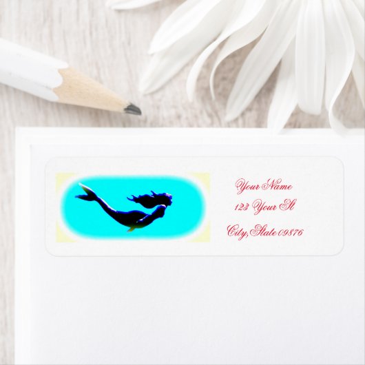 onderzeese zeemeermin etiket (Insitu)