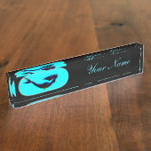 onderzeese zeemeermin naambordje (Zijkant)