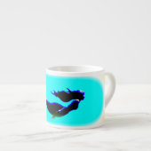 onderzeese zeemeerminnen espresso kop (Voorkant rechts)