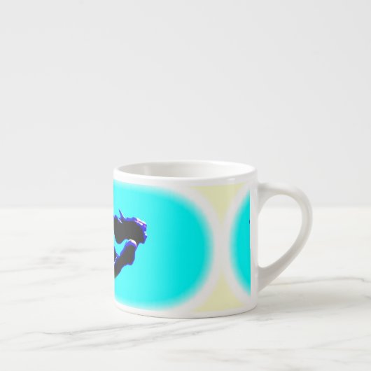 onderzeese zeemeerminnen espresso kop (Rechts)