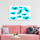 onderzeese zeemeerminnen zwemmen canvas afdruk (Insitu (Woonkamer))