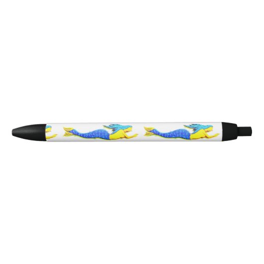 onderzeese zeemleeuwen zwarte inkt pen (Voorkant)