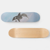 Onderzeese zeezoogdier orka orka persoonlijk skateboard (Horizontaal)