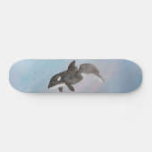 Onderzeese zeezoogdier orka orka persoonlijk skateboard (Horizontaal)