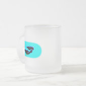 onderzeese zwemmermaïde matglas koffiemok (Voorkant links)
