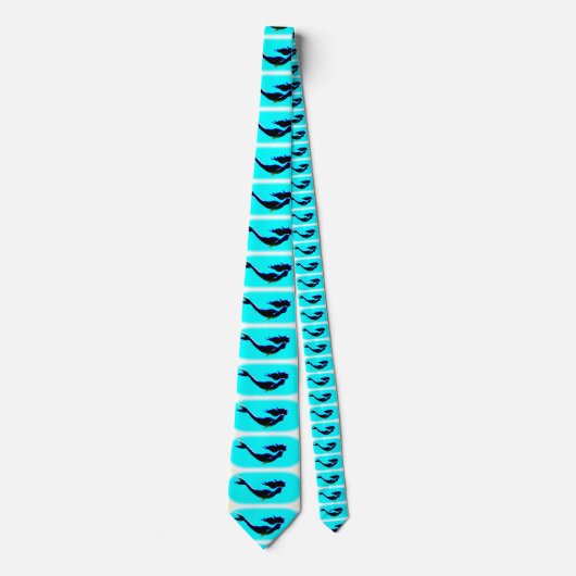 onderzeese zwemmermatten blauw stropdas (Voorkant)
