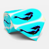 onderzeese zwemmermatten blauw stropdas (Opgerold)