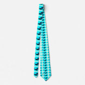 onderzeese zwemmermatten blauw stropdas (Achterkant)
