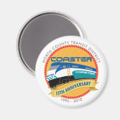 Onderzetter 15e verjaardag magneet (Voorkant / Achterkant)