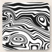 Onderzetter Aangepaste kleuren met golven (Voorkant)