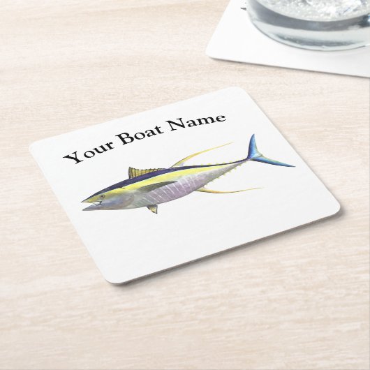 Onderzetter Aangepaste naam boot Tuna (Schuin)