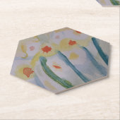 Onderzetter abstract deffodis (Schuin)