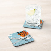 Onderzetter Adverteren luchtvaart Vliegtuig (Rechterzijde)