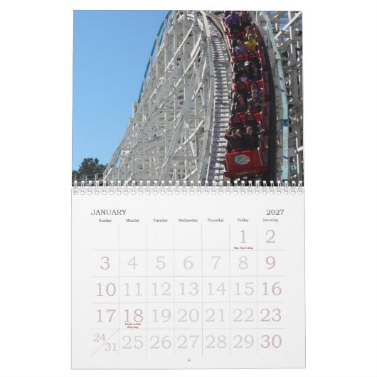 Onderzetter Agenda Kalender (Jan 2027)
