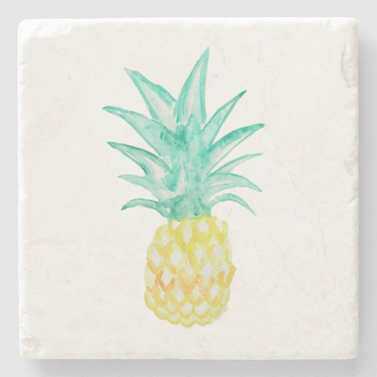Onderzetter anananas Waterverf marmer Stone (Voorkant)