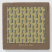 Onderzetter anananassteen - Personalisatieoptie (Voorkant)