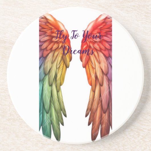 Onderzetter Angel Wings Barware Angelic Vibes (Voorkant)
