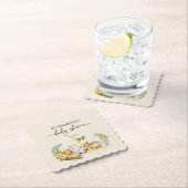 Onderzetter Baby shower van partij bij oerwoud (Insitu)