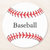 Onderzetter Baseball Stitching Design Paper (Voorkant)
