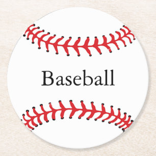 Onderzetter Baseball Stitching Design Paper