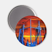 Onderzetter bij zonsondergang magneet (Voorkant / Achterkant)