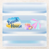 Onderzetter blauw winkelhuis (Voorkant)