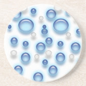 Onderzetter - Blauwe bubbels (Voorkant)