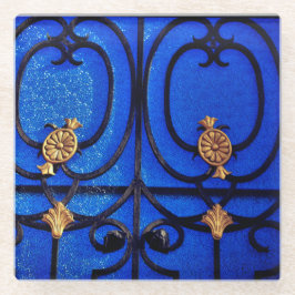 Onderzetter blauwe poort