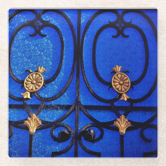 Onderzetter blauwe poort (Voorkant)