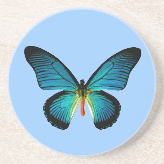 Onderzetter blauwe vlinder (Voorkant)