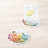 Onderzetter bloemen (Zijkant)