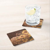 Onderzetter/Bloemen met een Logboek Kartonnen Onderzetters (Insitu)